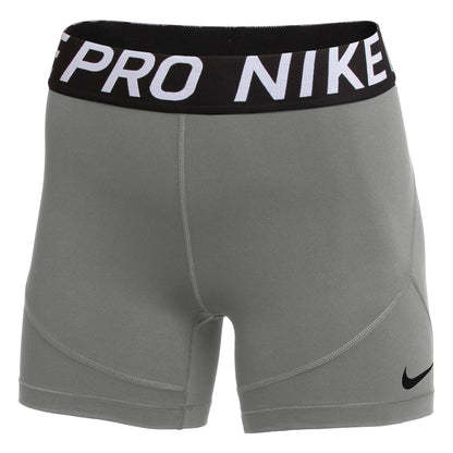 Nike Women's Pro 5 Inch Shorts Carbon Heather/Black