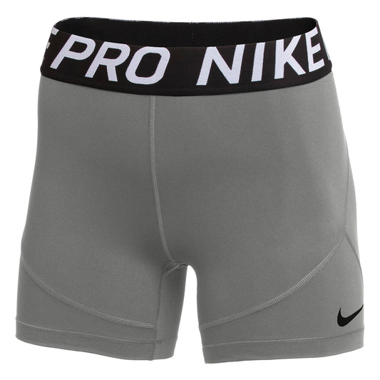 Nike Women's Pro 5 Inch Shorts Carbon Heather/Black
