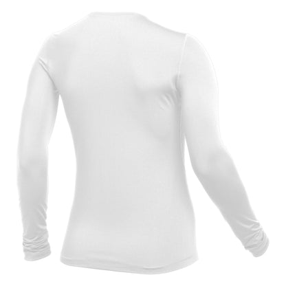 Nike Women's Pro All Over Mesh Training Long Sleeve Top White