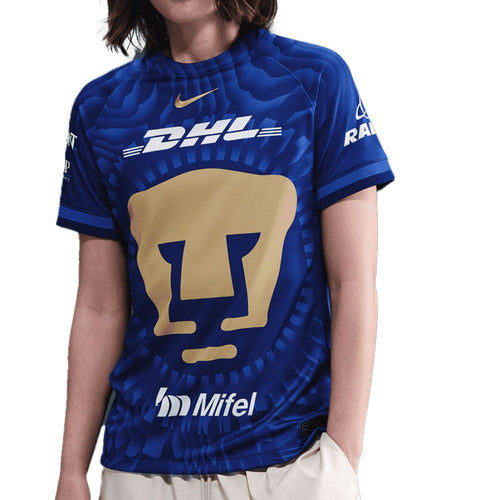 Nike Women's Pumas UNAM 2025/26 Away Jersey Royal/White/Gold