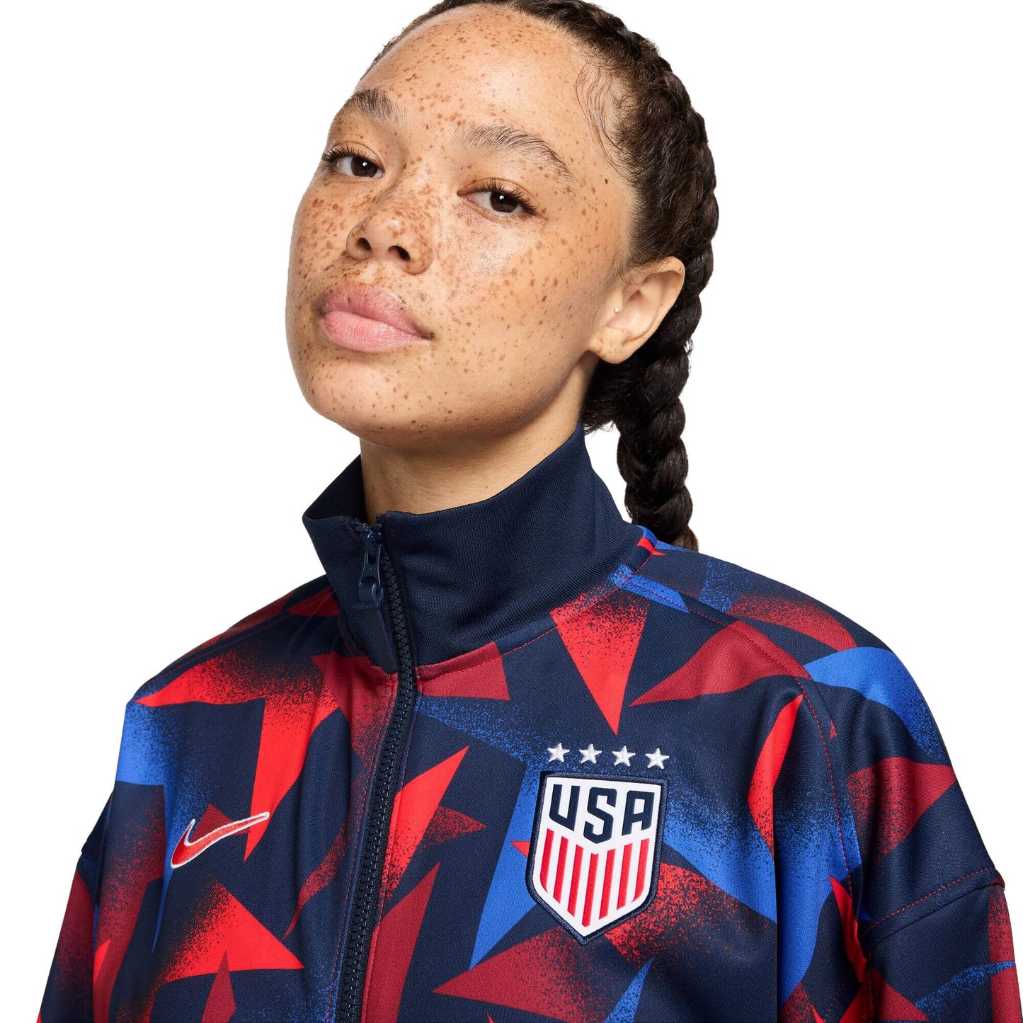 Nike Women's USA Academy Pro Dri-FIT Anthem Jacket Navy/Red