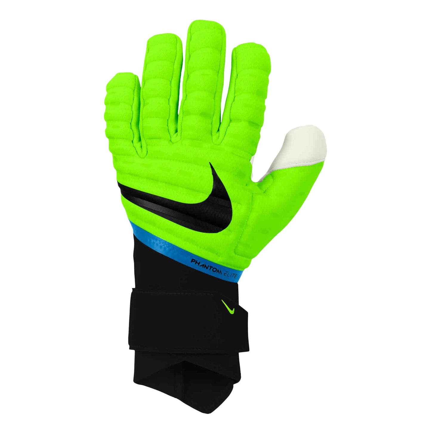 Nike Men's Phantom Elite Goalkeeper Gloves Volt/Blackened Blue