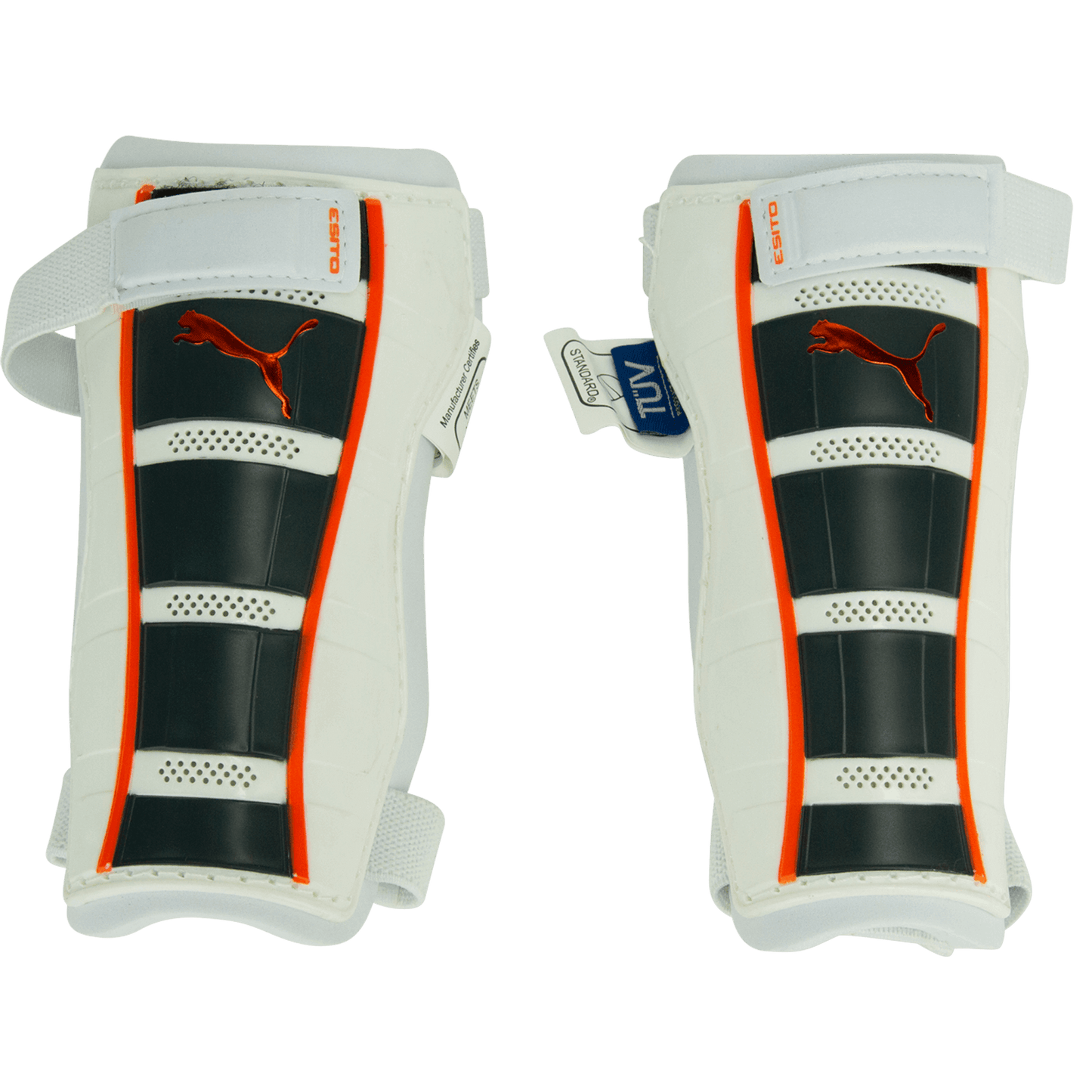 PUMA Esito Shin Guards White/Orange