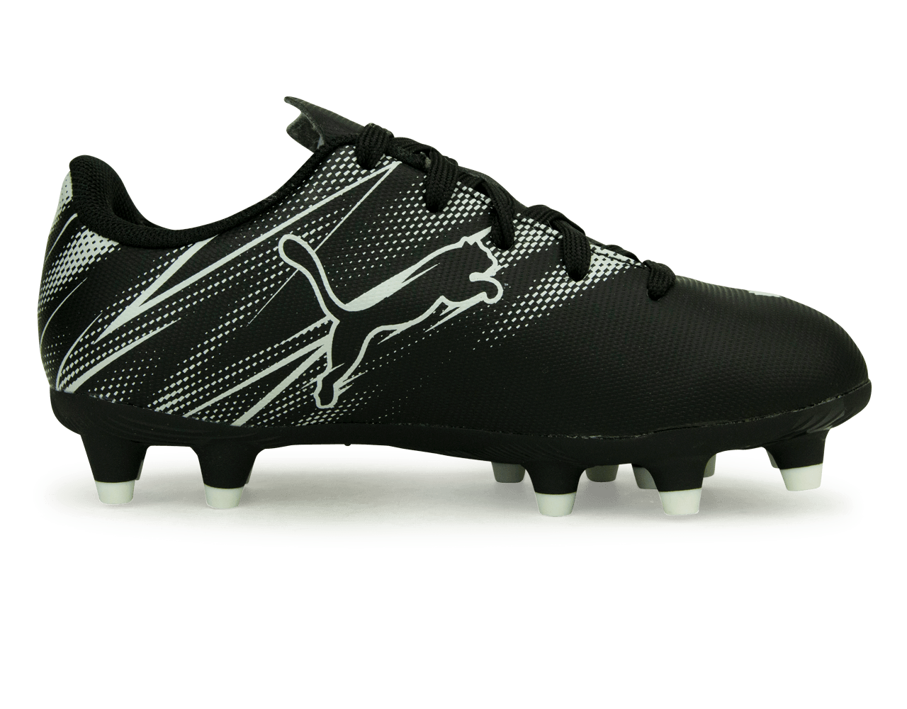 PUMA Kids Attacanto FG/AG Black/White
