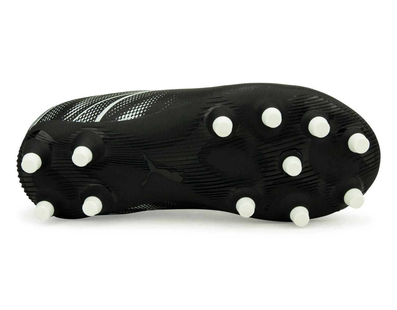 PUMA Kids Attacanto FG/AG Black/White