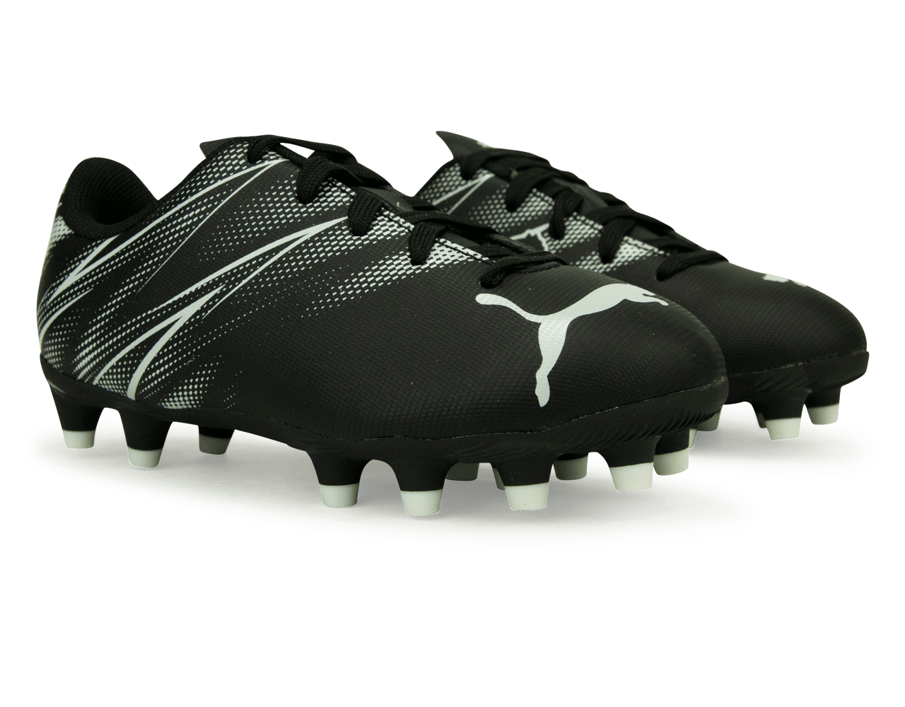 PUMA Kids Attacanto FG/AG Black/White