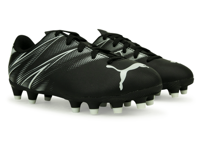 PUMA Kids Attacanto FG/AG Black/White
