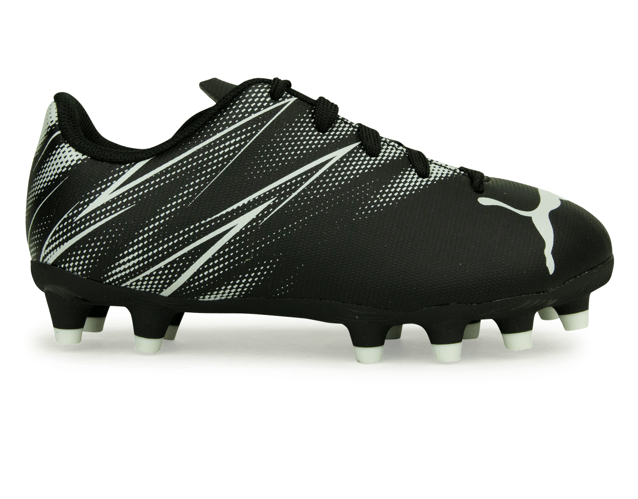 PUMA Kids Attacanto FG/AG Black/White