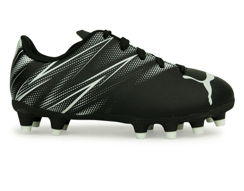 PUMA Kids Attacanto FG/AG Black/White
