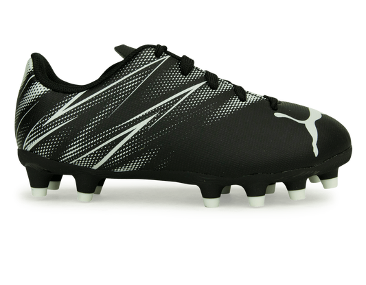 PUMA Kids Attacanto FG/AG Black/White