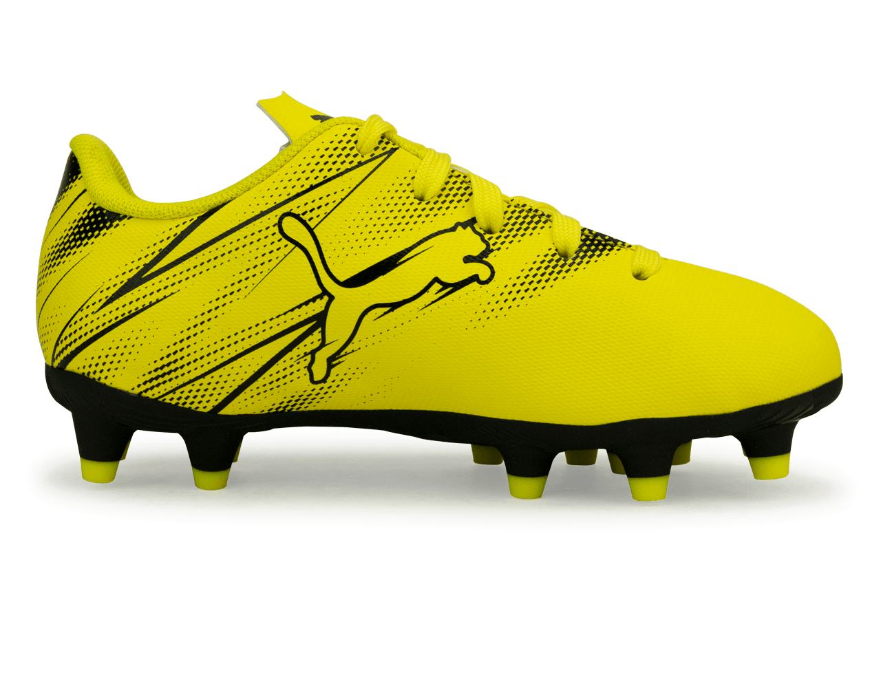 PUMA Kids Attacanto  FG/AG Yellow/Black
