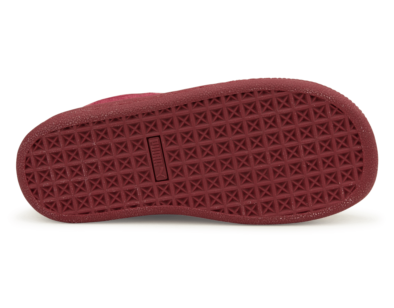 PUMA Kids Basket Classic Velour Red/Gold