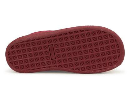PUMA Kids Basket Classic Velour Red/Gold