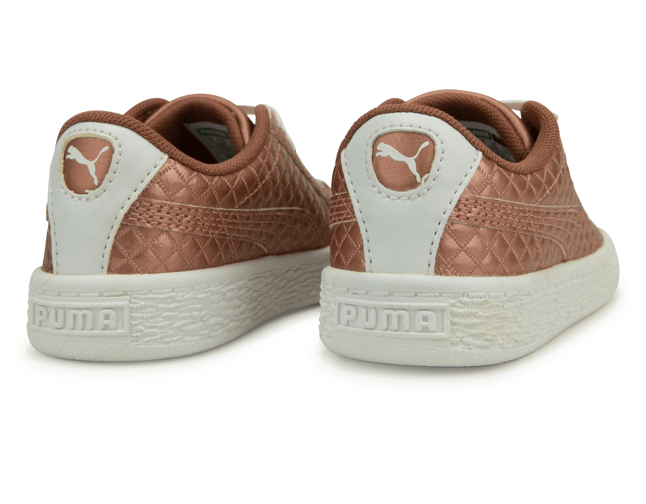 PUMA Kids Basket Met Emboss Rose/White