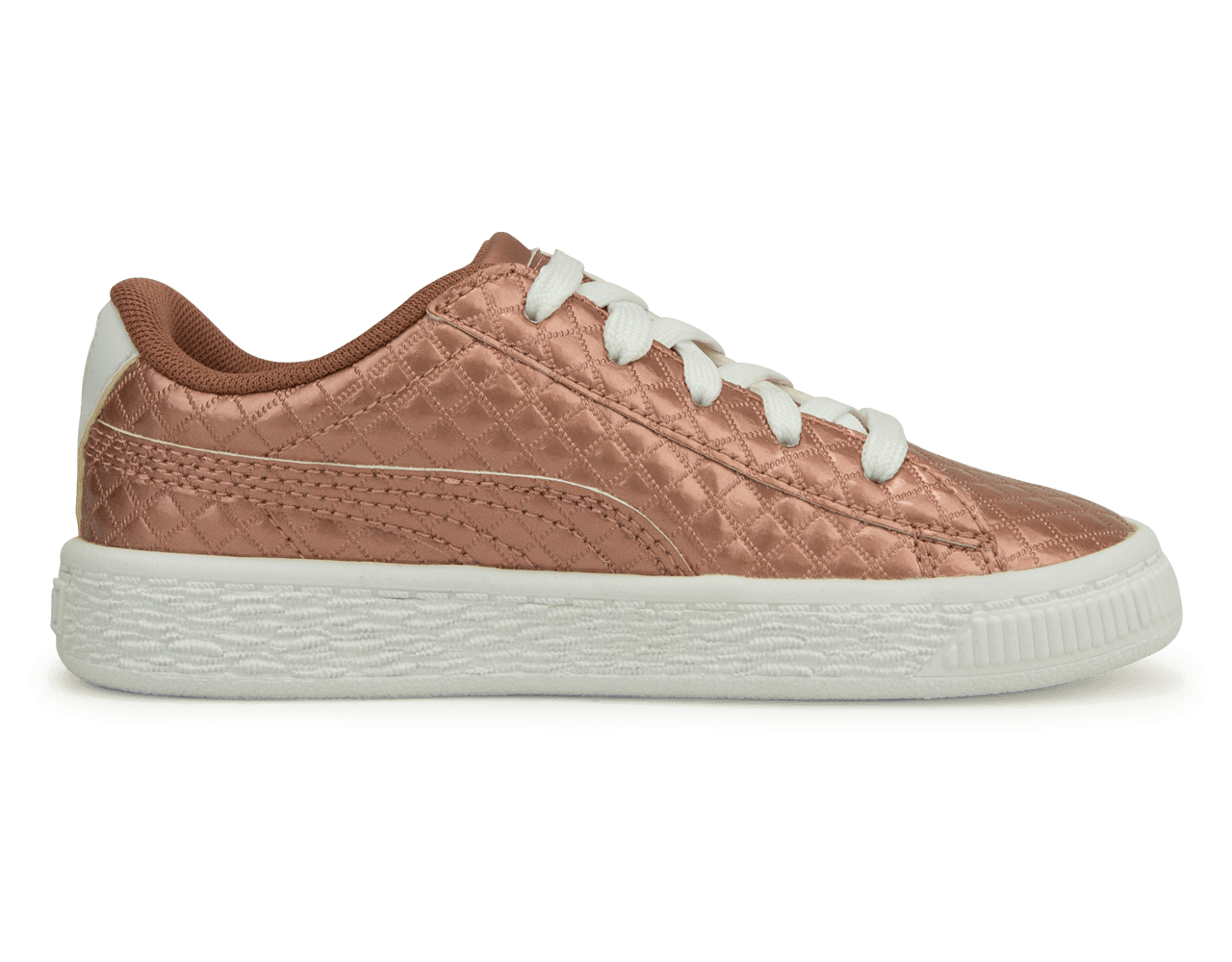 PUMA Kids Basket Met Emboss Rose/White