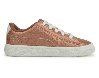 PUMA Kids Basket Met Emboss Rose/White
