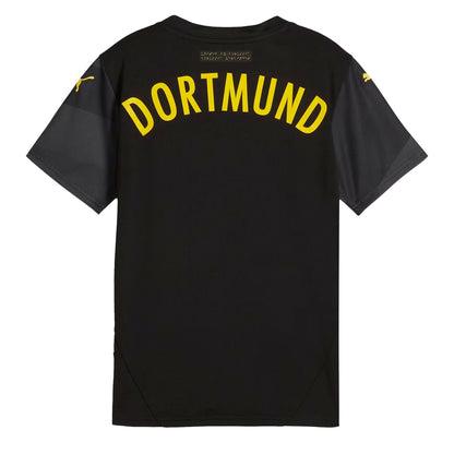 PUMA Kids Borussia Dortmund 2024/25 Away Jersey Black/Faster Yellow