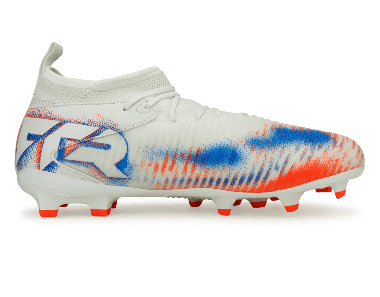 PUMA Kids Future 8 Match FG/AG White/Black/Glowing Red