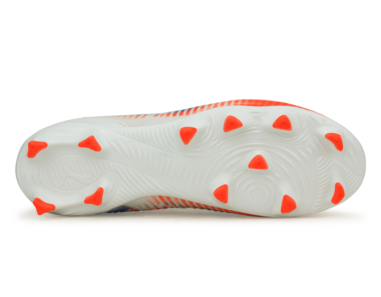 PUMA Kids Future 8 Match FG/AG White/Black/Glowing Red