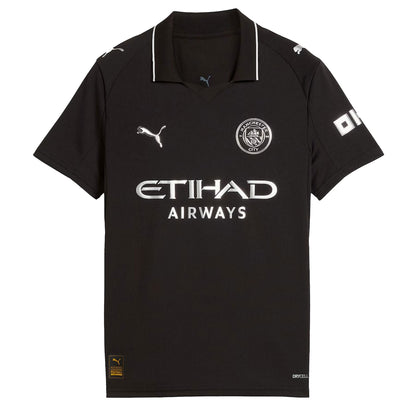 PUMA Kids Manchester City 2025/26 Away Jersey w/ Haaland #9 Printing