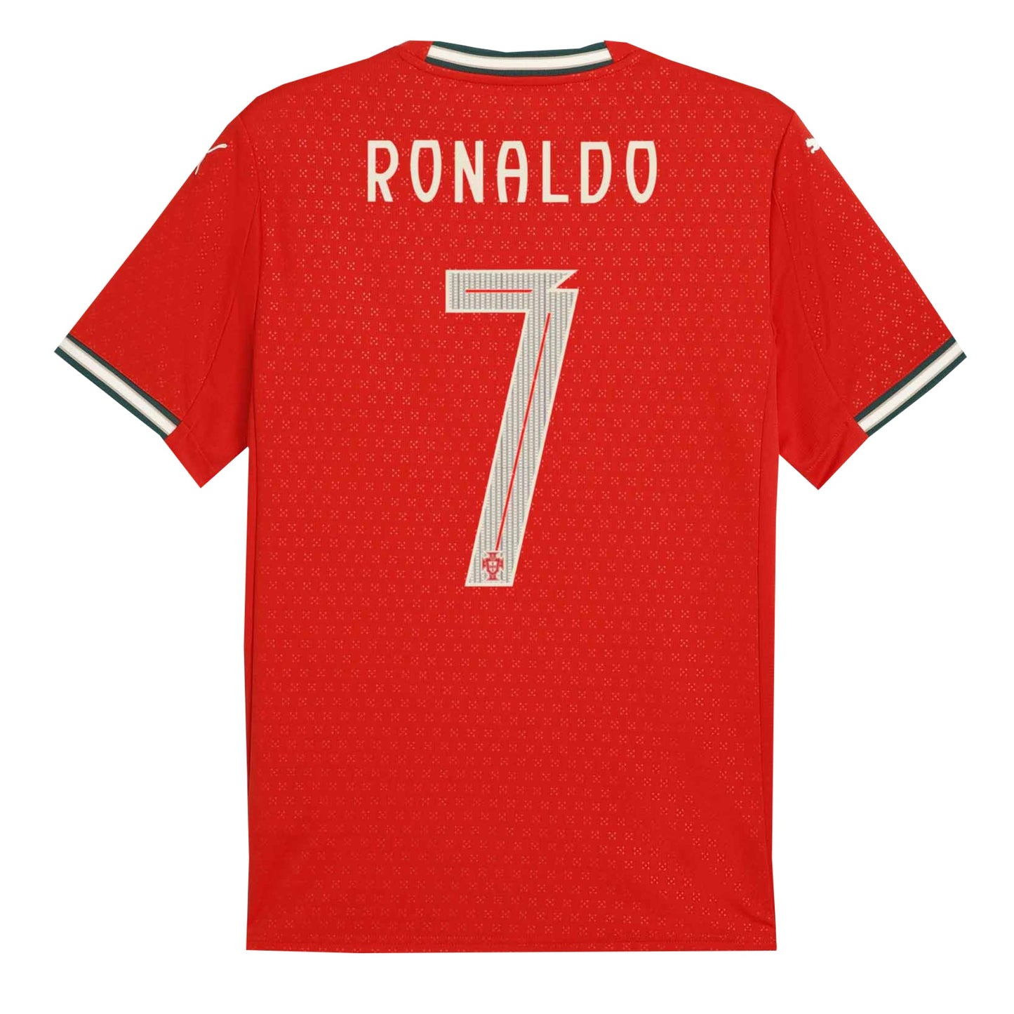 PUMA Kids Portugal 2025/26 Home Jersey w/ Ronaldo #7 Printing