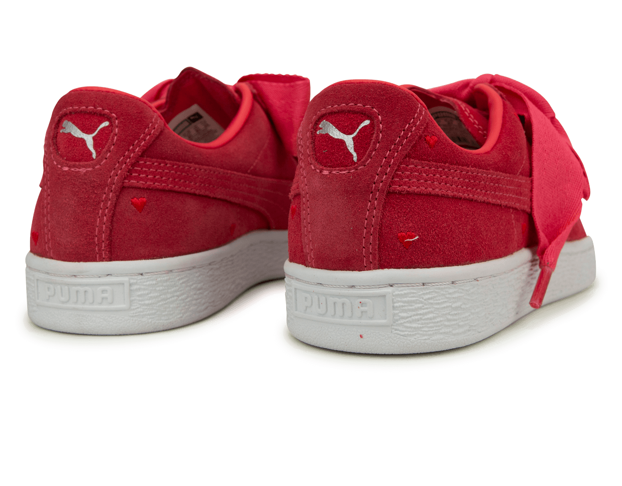 PUMA Kids Suede Heart Valentine JR Pink/White