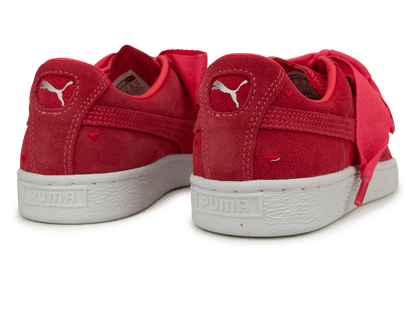 PUMA Kids Suede Heart Valentine JR Pink/White