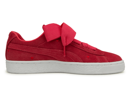 PUMA Kids Suede Heart Valentine JR Pink/White