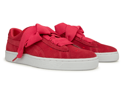 PUMA Kids Suede Heart Valentine JR Pink/White