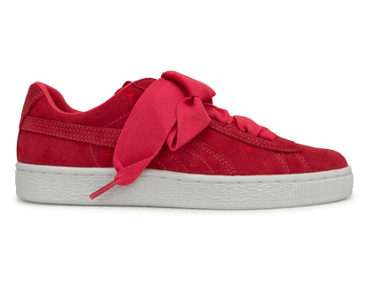 PUMA Kids Suede Heart Valentine JR Pink/White