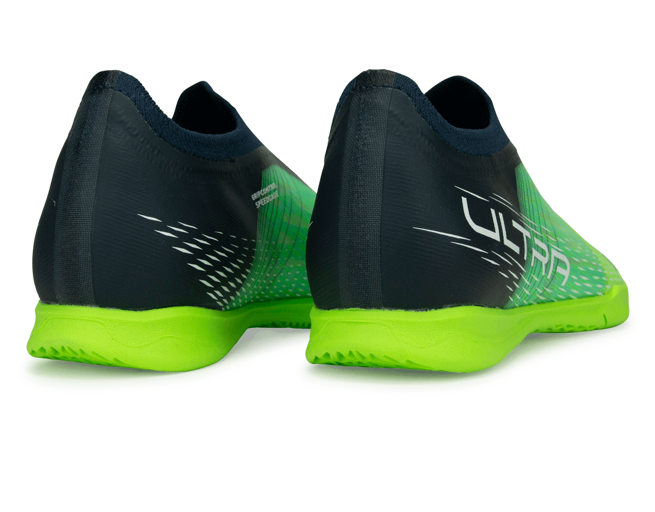 PUMA Kids Ultra 3.3 IT Indoor Soccer Shoes Green/Black