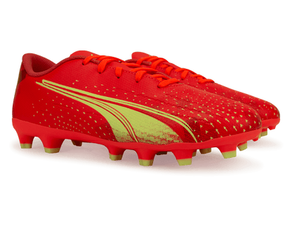 PUMA Kids Ultra FG/AG Coral/Black