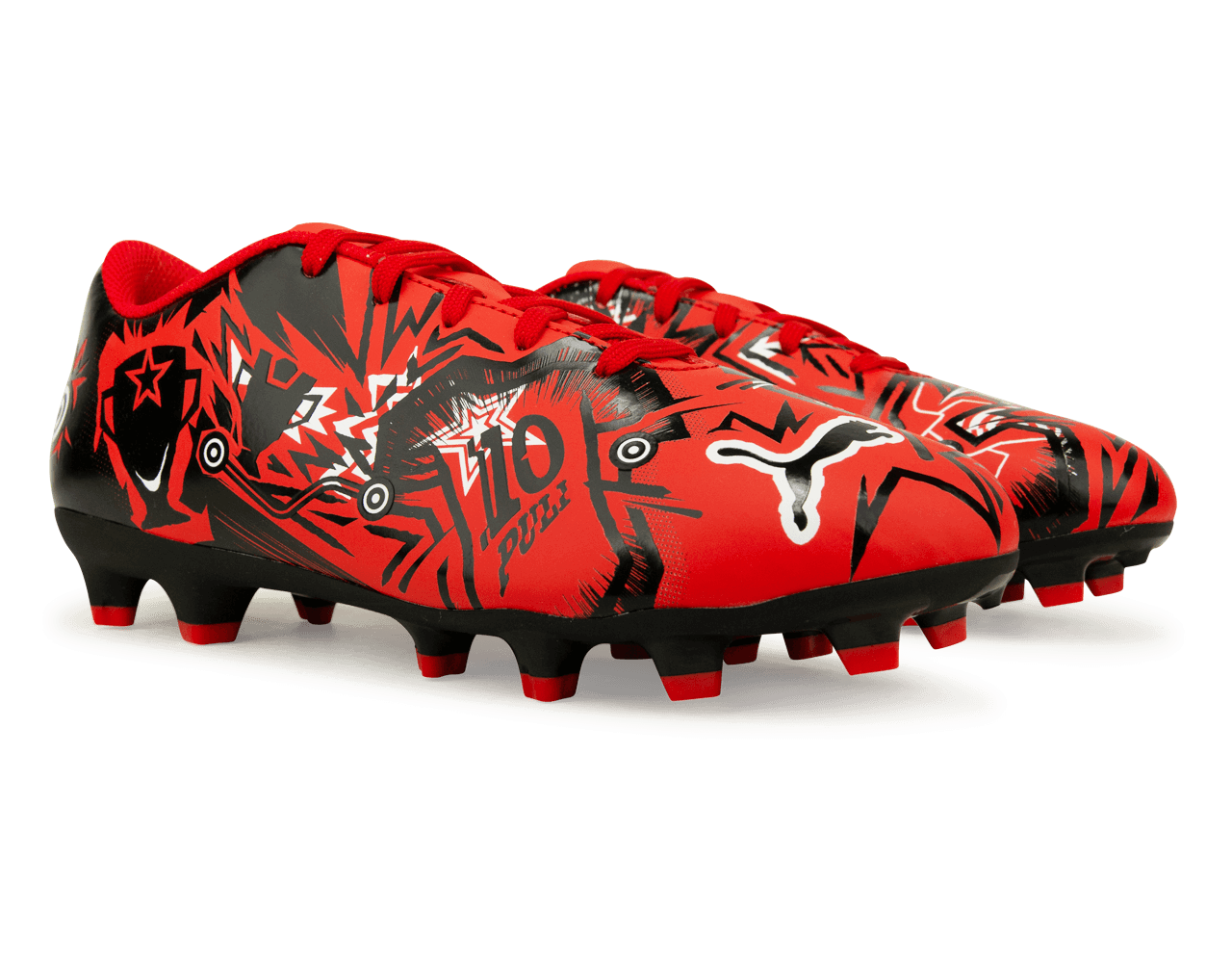 PUMA Kids Ultra Play CP FG/AG Red/Black