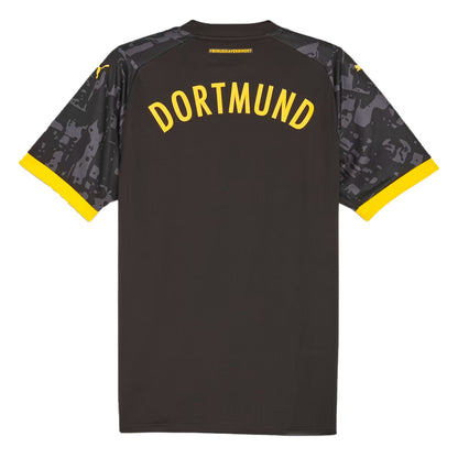 PUMA Men's Borussia Dortmund 2023/24 Away Jersey Black/Yellow