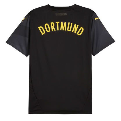 PUMA Men's Borussia Dortmund 2024/25 Away Jersey Black/Faster Yellow