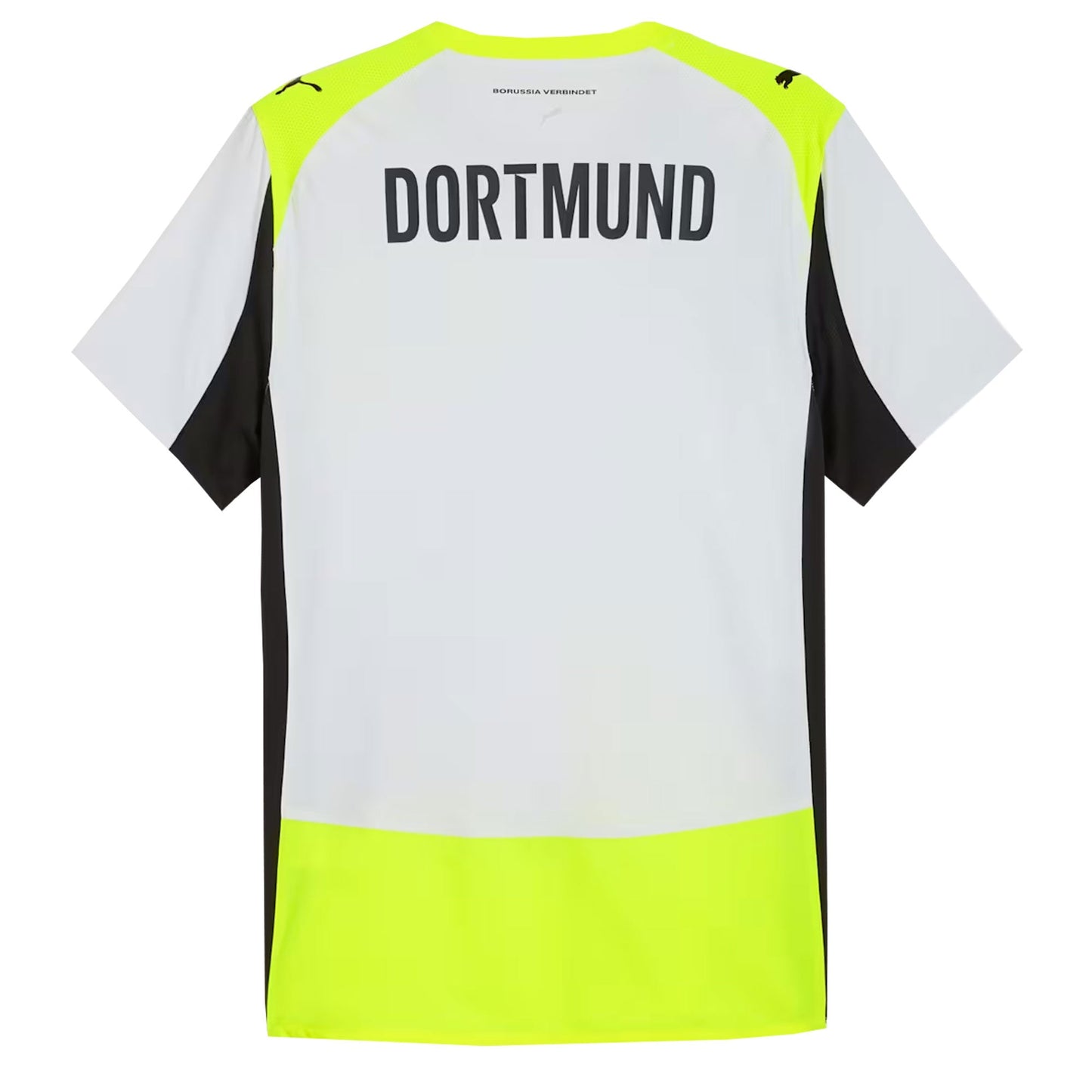 PUMA Men's Borussia Dortmund 2025/26 Authentic Away Jersey Silver Mist/Yellow Alert
