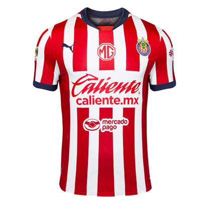 PUMA Men's Chivas De Guadalajara 2024/25 Authentic Home Jersey Red/White