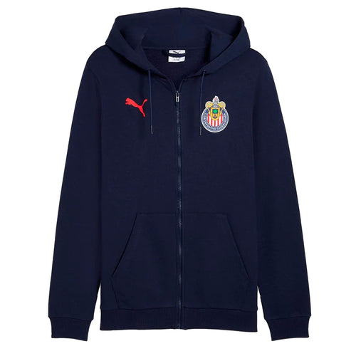 PUMA Men's Chivas De Guadalajara Culture Full Zip Hoody Navy