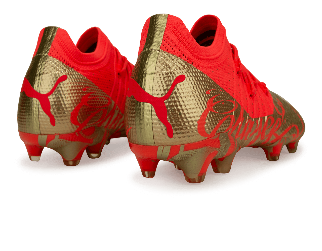 PUMA Men's Future 1.4 Neymar Jr FG/AG Fiery Coral/Gold
