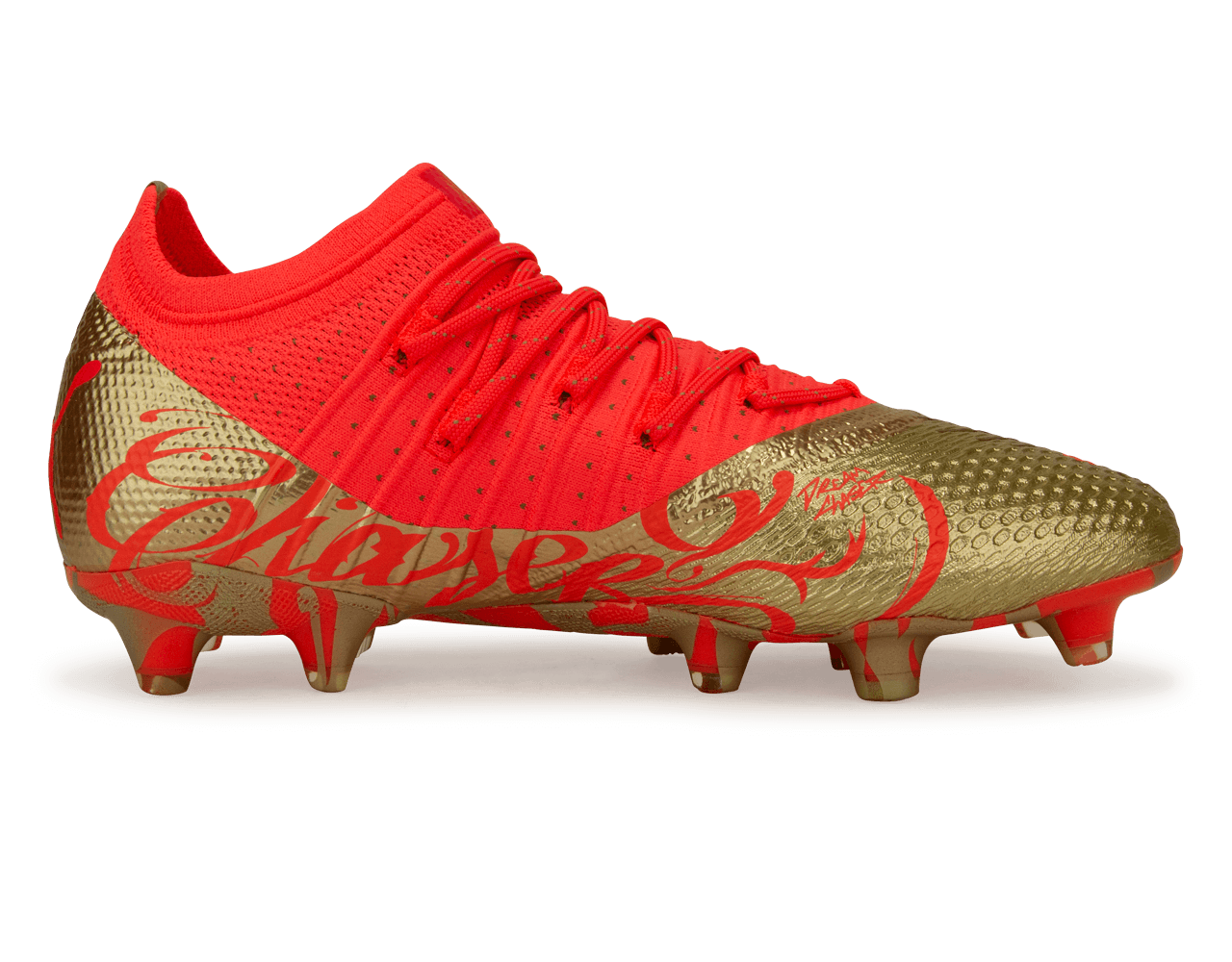 PUMA Men's Future 1.4 Neymar Jr FG/AG Fiery Coral/Gold