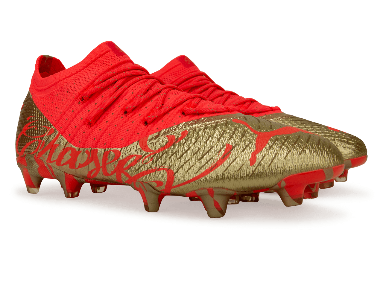 PUMA Men's Future 1.4 Neymar Jr FG/AG Fiery Coral/Gold
