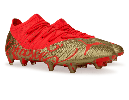 PUMA Men's Future 1.4 Neymar Jr FG/AG Fiery Coral/Gold