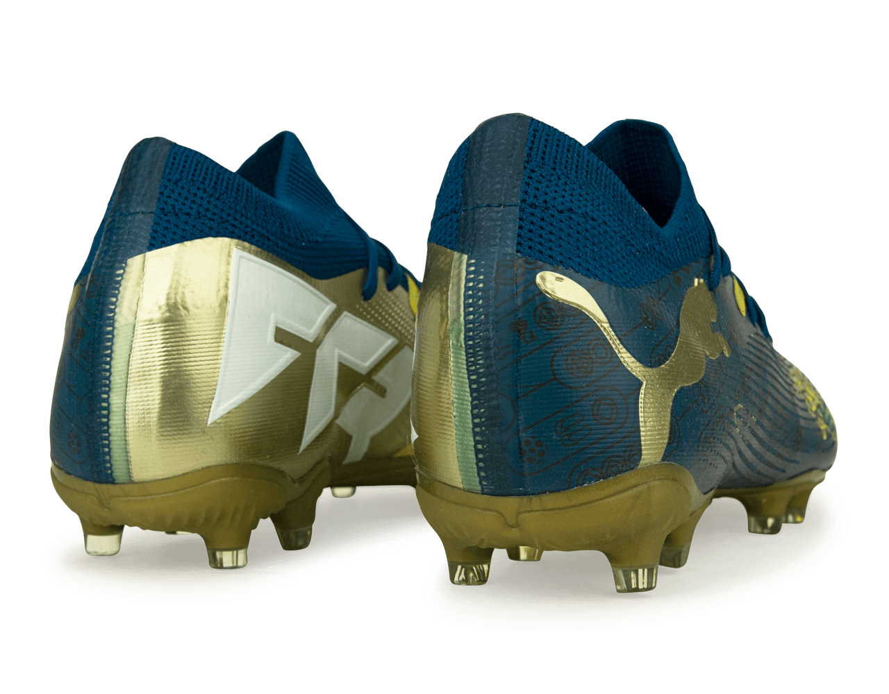 PUMA x Neymar JR Men's Future 7 Match BNA FG/AG Blue/Yellow/Green Gold