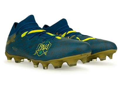 PUMA x Neymar JR Men's Future 7 Match BNA FG/AG Blue/Yellow/Green Gold