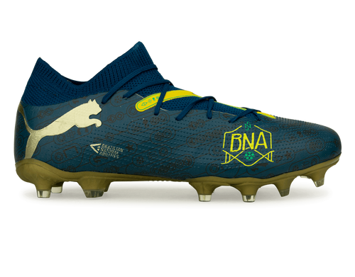 PUMA x Neymar JR Men's Future 7 Match BNA FG/AG Blue/Yellow/Green Gold