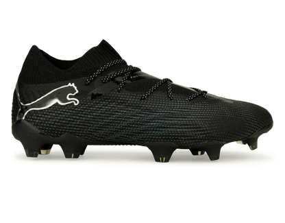 PUMA Men's Future 7 Ultimate FG/AG Black/Silver