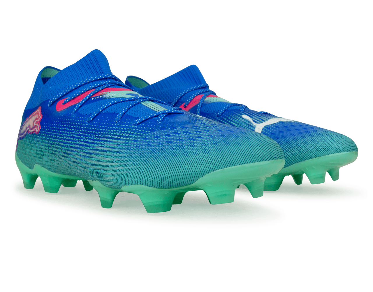 PUMA Men's Future 7 Ultimate FG/AG Bluemazing/White