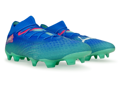 PUMA Men's Future 7 Ultimate FG/AG Bluemazing/White