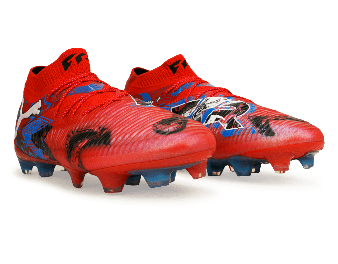 PUMA Men's Future 8 Ultimate Playmakers FG Red/Black/Ultra Blue