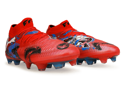 PUMA Men's Future 8 Ultimate Playmakers FG Red/Black/Ultra Blue